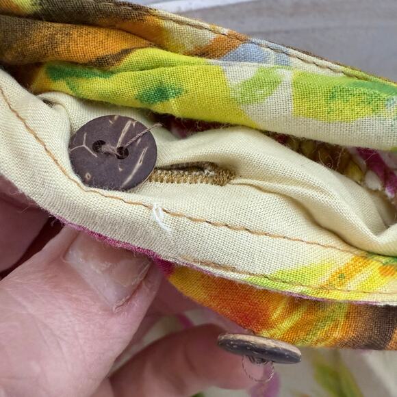 JAMS WORLD Women's L Wrap Maxi Skirt Hawaiian Ukulele Copyright Pattern Yellow - Picture 5 of 11